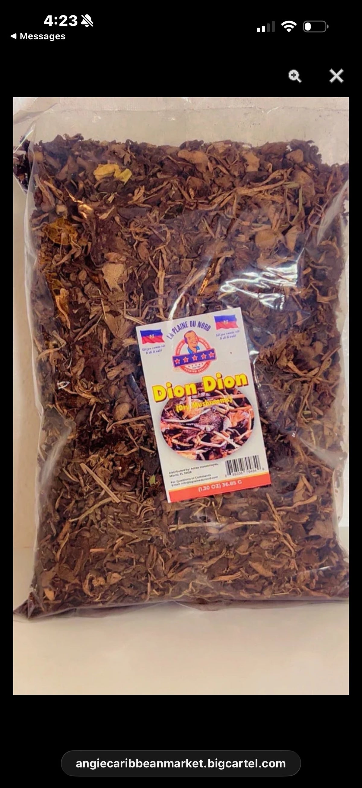 La Plaine Du Nord Djon Djon (Dried Black Mushrooms)